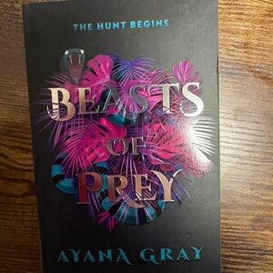 Beasts of Prey by Ayana Gray - Black Cover with Pink & Teal Foil